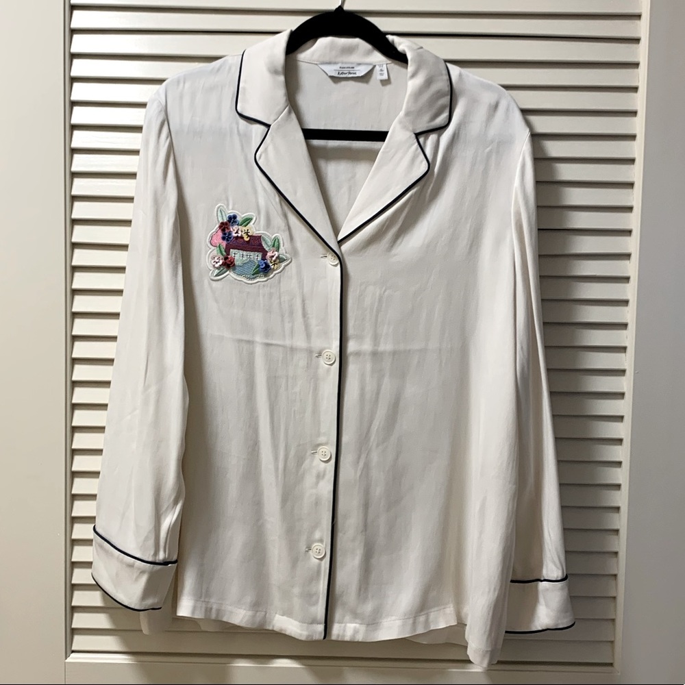 &other stories cream blouse